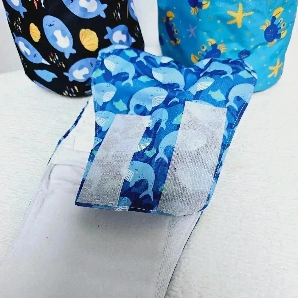 cute bone 3 pc padded male dog belly bands s/m